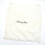 クリスチャン ディオール トロッター キャンバス / レザー トートバッグ ネイビー