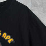 ア ベイシング エイプ ベイビーマイロ プリント Tシャツ ブラック