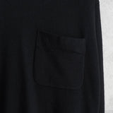 イヴ サンローラン ヴィンテージ YSLロゴ モックネック ニット ブラック