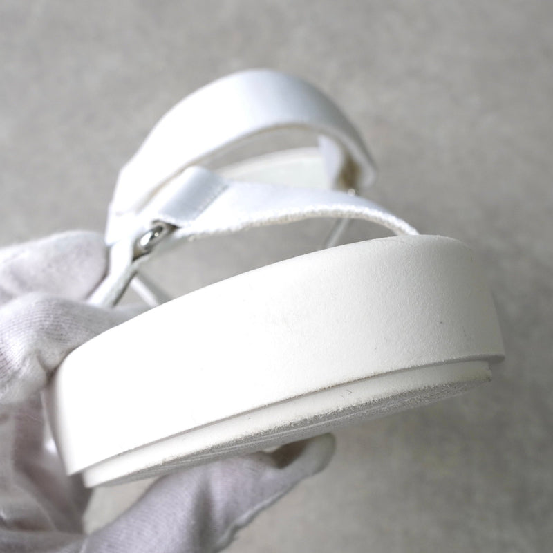 エムエムシックス メゾン マルジェラ プラットフォーム サンダル ホワイト サイズ38 / 約24.0cm - NEWSED