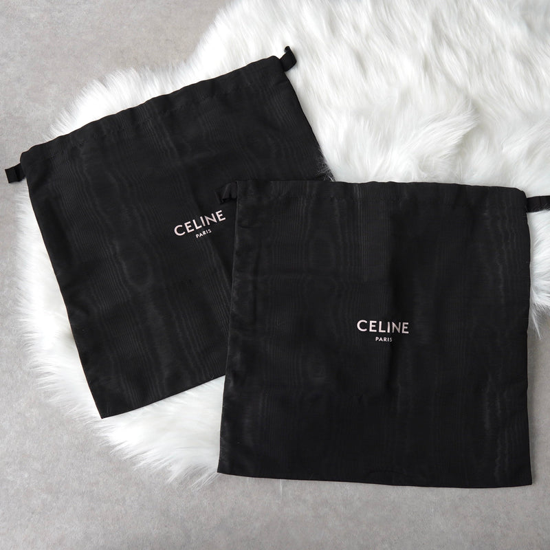 セリーヌ トリオンフ ウェッジソール レザー ブーツ 38 ブラック 保存袋 箱付き - NEWSED