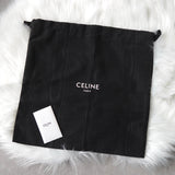 セリーヌ トリオンフ ウェッジソール レザー ブーツ 38 ブラック 保存袋 箱付き - NEWSED