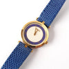 グッチ シェリーライン GP / QZ 白文字盤 腕時計 ウォッチ レザー ブルー 腕時計 ウォッチ 電池交換済