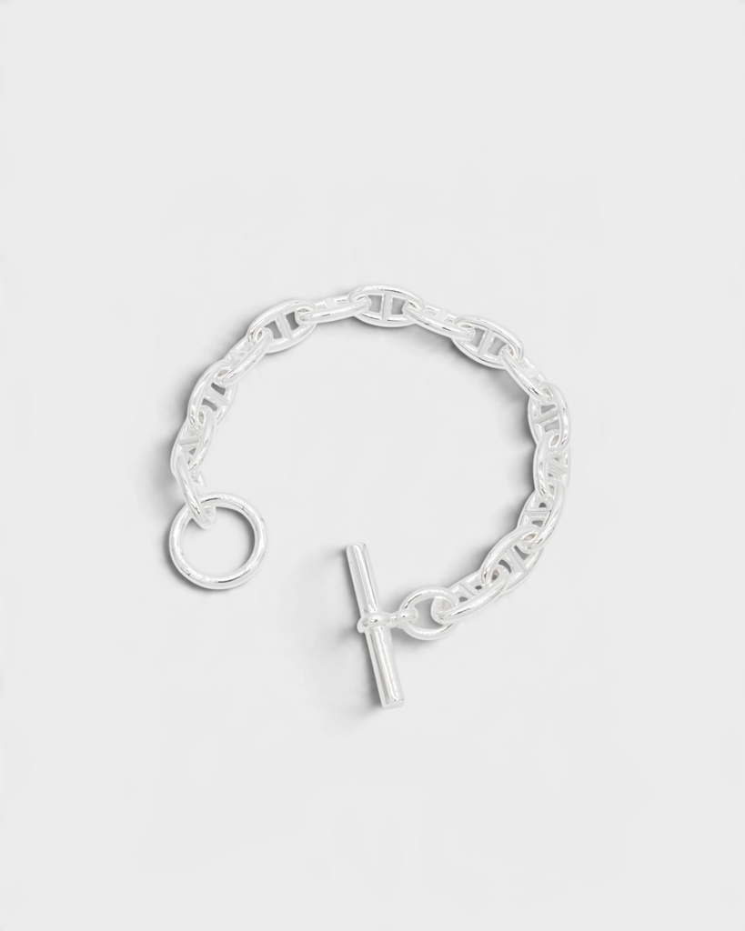 エルメス シェーヌダンクル GM 15コマ ブレスレット シルバー925 メンズ