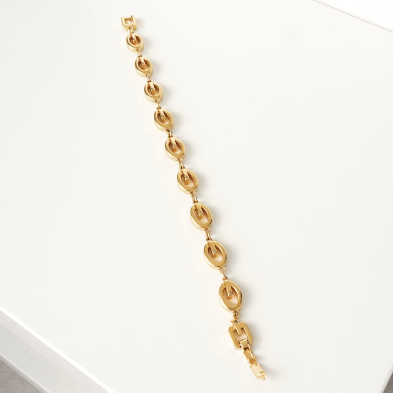 ジバンシィ ヴィンテージ Gロゴ ブレスレット GP ゴールド