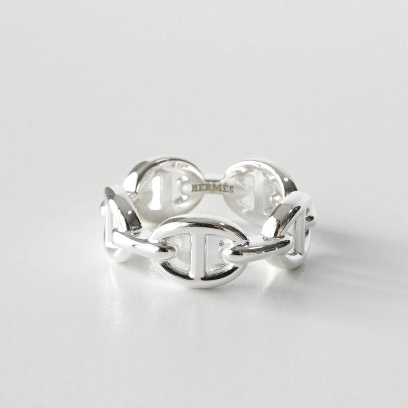 エルメス シェーヌダンクル アンシェネ 2025年製 シルバー925 指輪 リング 50サイズ / 9.5号