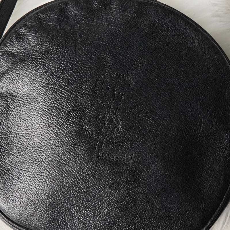 イヴ サンローラン ヴィンテージ YSLロゴ ショルダーバッグ ポシェット ブラック