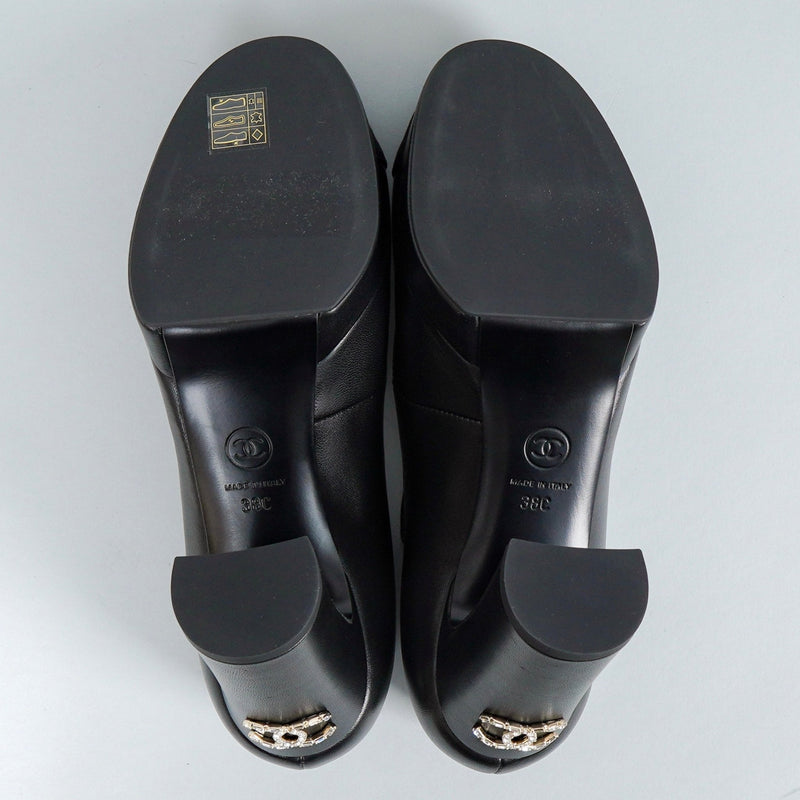 シャネル メリージェーン ココマーク プラットフォームパンプス ブラック 38C / 24.0cm〜24.5cm - NEWSED