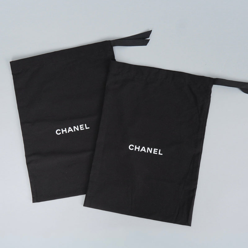 シャネル メリージェーン チェーン & パール アンクルストラップ チャンキーヒール パンプス ブラック38C / 24.0cm〜24.5cm - NEWSED