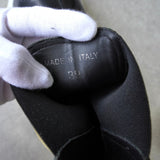 エムエムシックス メゾン マルジェラ レザー 厚底 サイドゴア ブーツ ショートブーツ ブラック サイズ39 - NEWSED