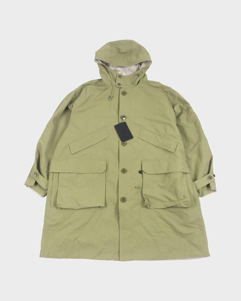 ダイワピア39 TECH MIL REVERSIBLE OVERCOAT リバーシブル フーデッド コート サンド L メンズ 未使用品