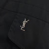 Yves Saint Laurent 1990 年代复古 YSL 徽标刺绣尼龙夹克 黑色