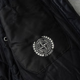 ストーンアイランド コンパスバッジ ムソラゴマータ フーデッドジャケット ブラック メンズ