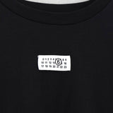 エムエムシックス メゾン マルジェラ ナンバーロゴ Tシャツ ブラック