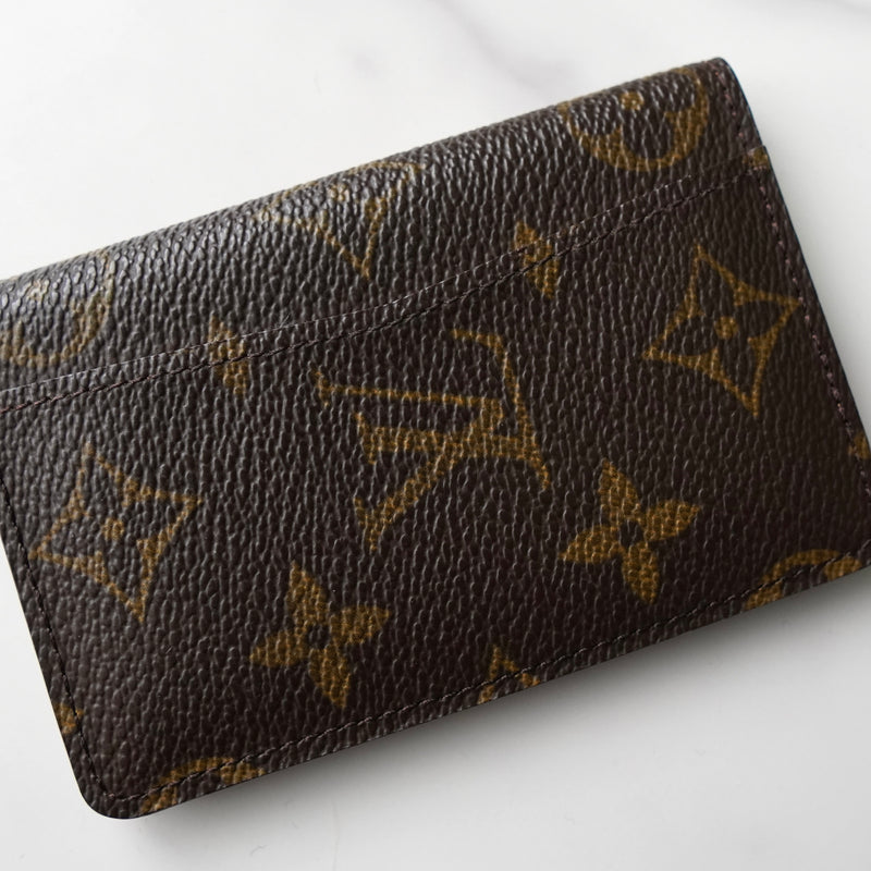 ルイヴィトン モノグラム ポルトカルトヴィジット カードケース ブラウン