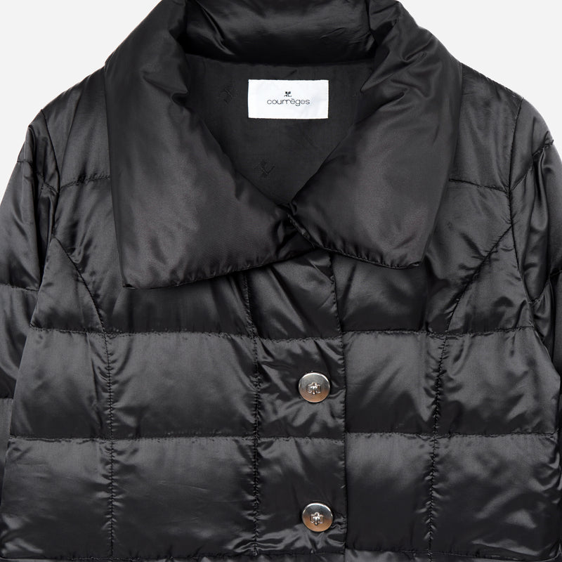 クレージュ ダウンコート ブラック レディース