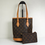 ルイ ヴィトン モノグラム バケットPM ブラウン M42238