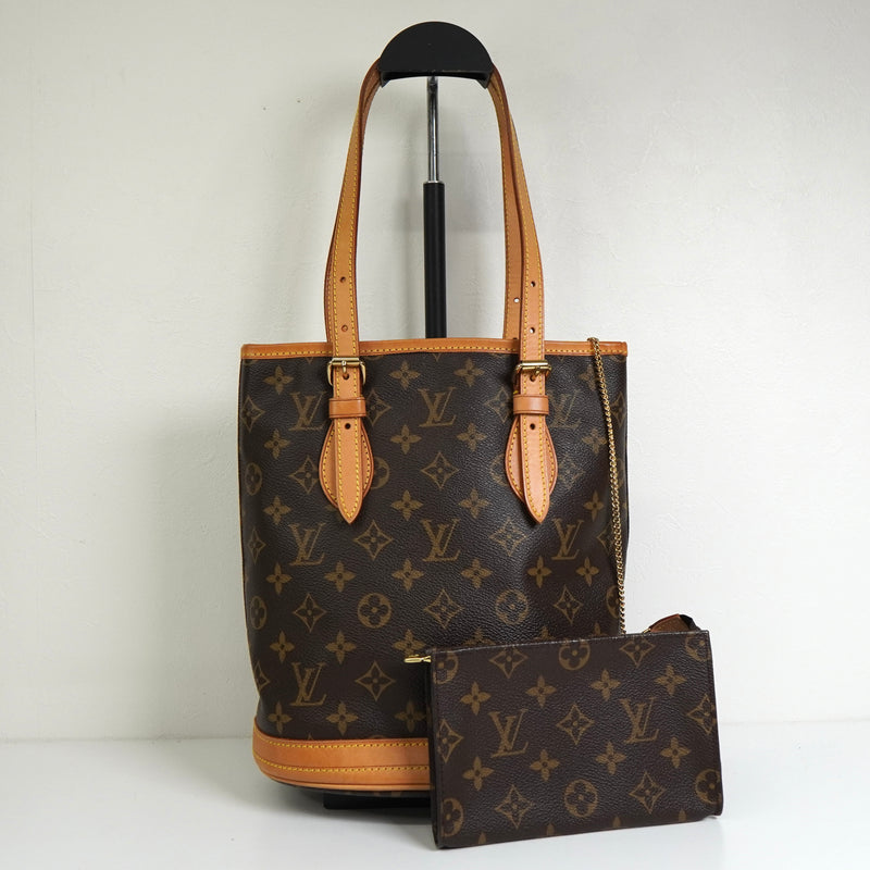 ルイ ヴィトン モノグラム バケットPM ブラウン M42238