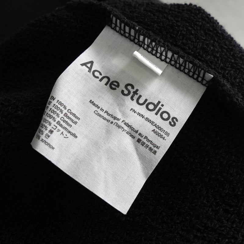 アクネ ストゥディオズ ロゴパッチ スウェット ブラック