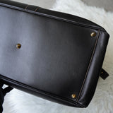 Dunhill Leather 2-Way Boston Bag in Black