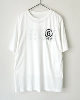 エムエムシックス メゾン マルジェラ フェイクレイヤード ホール Tシャツ ホワイト XS メンズ レディース