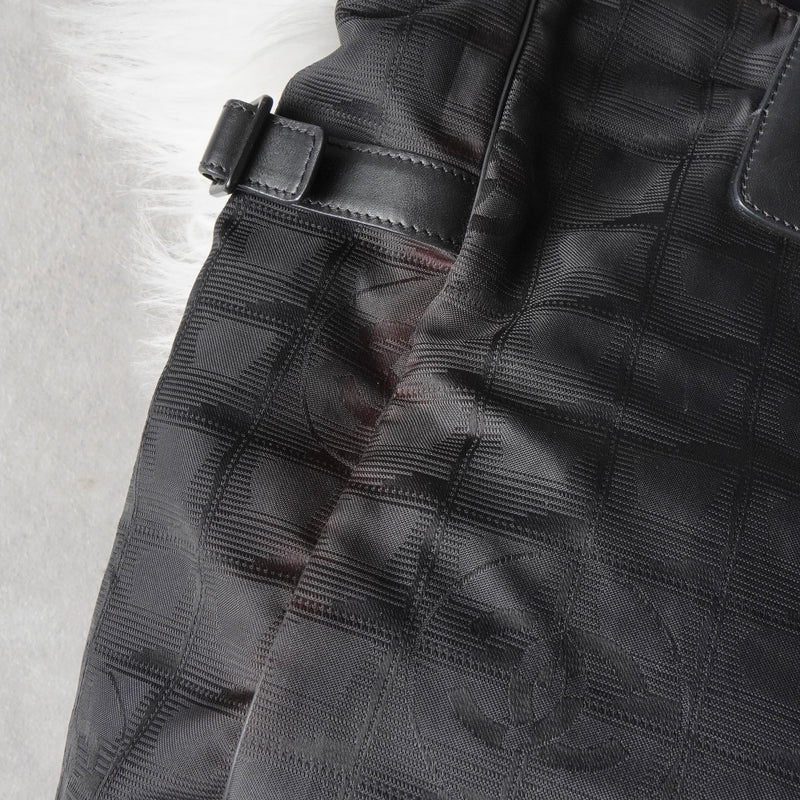 シャネル ニュートラベルライン GM トートバッグ ブラック 7桁6番台