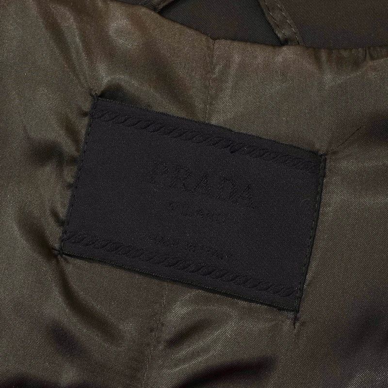 プラダ ナイロン トレンチコート ブラウン