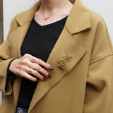 イヴサンローラン YSLロゴ ブローチ GP 箱付き