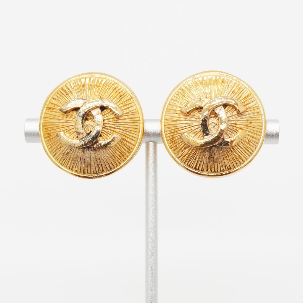 シャネル ココマーク サークル イヤリング GP レディース