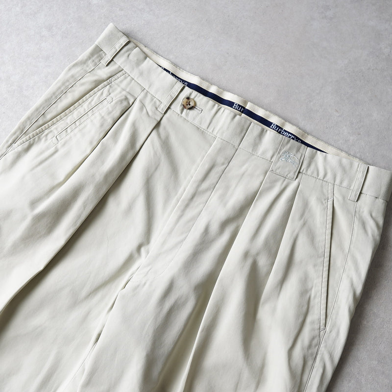 80's〜90's｜Two-tuck Cotton Trousers