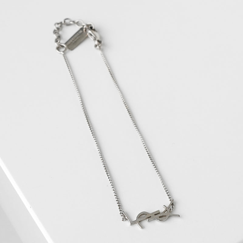 サンローラン YSLロゴ シルバー ブレスレット 箱付き