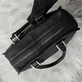 ロエベ アマソナ28 アナグラム レザー ミニボストンバッグ ハンドバッグ ブラック