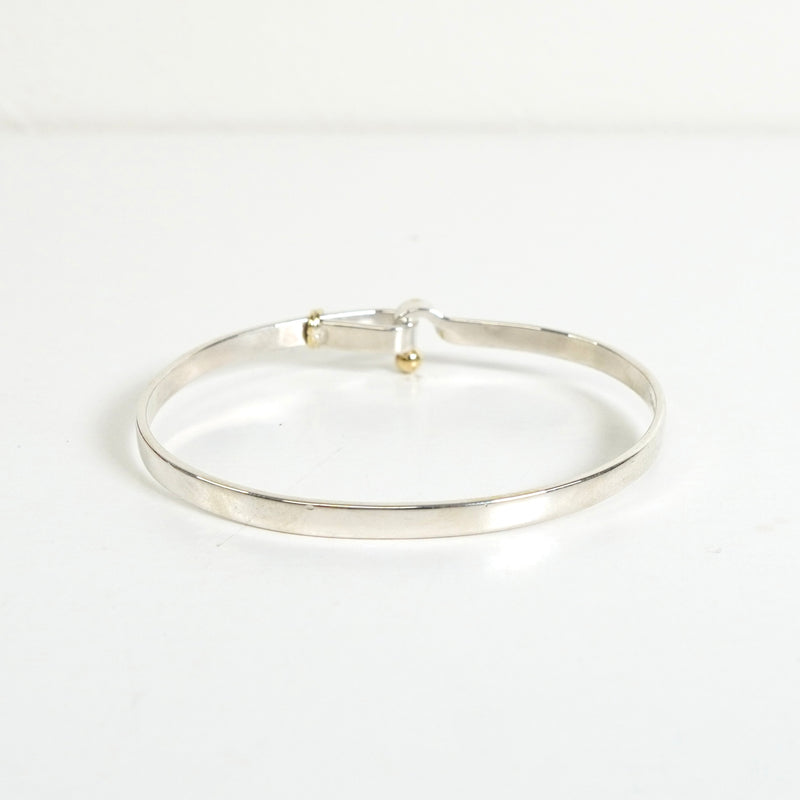 ティファニー フックアンドアイ バングル 925/750 新品磨き済