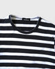 トリコ コム デ ギャルソン 2004年製 ボーダー メタルバッジ装飾 Tシャツ ブラック / ホワイト レディース