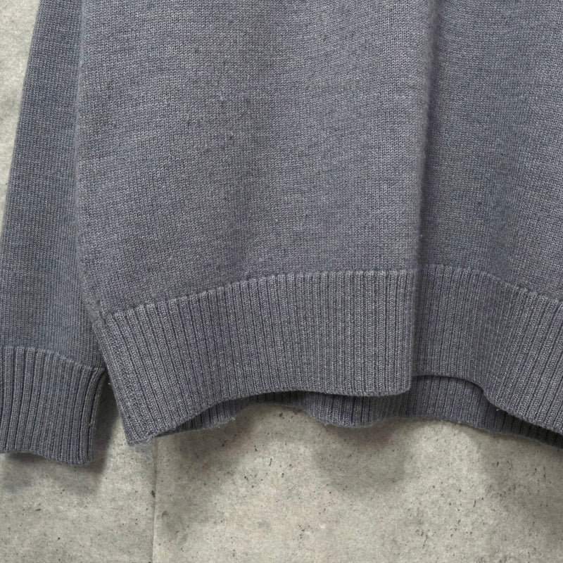 アミパリ アミ パリス ハートロゴ タートルネック ニット グレー