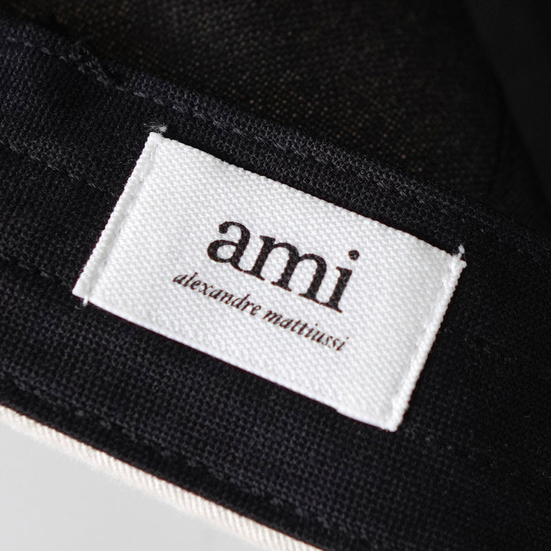 アミパリ アミ パリス ハートロゴ キャップ アイボリー