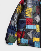 19AW Puffer Jacket ステューシー バンダナ パッチワーク ダウンジャケット マルチカラー M メンズ