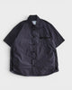 RIP STOP SHIRT サカイ ナイロン 半袖シャツ チャコールグレー サイズ1 メンズ