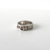 3D Numbering Silver Ring