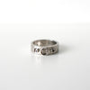 3D Numbering Silver Ring