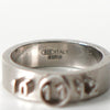 3D Numbering Silver Ring