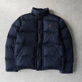 ポロ ラルフローレン ポニーロゴ ダウンジャケット ネイビー