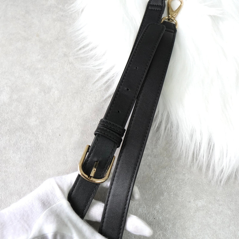 ヴァレンティノ ロゴ レザー 3way ハンドバッグ ショルダーバッグ ブラック - NEWSED