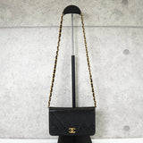 シャネル ココマーク プッシュロック マトラッセ ラムスキン 3way チェーンショルダーバッグ ブラック - NEWSED