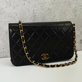 シャネル ココマーク プッシュロック マトラッセ ラムスキン 3way チェーンショルダーバッグ ブラック - NEWSED