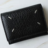 メゾン マルジェラ 4ステッチ 四つタグ レザー 三つ折り財布 コンパクトウォレット ブラック