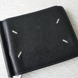 メゾン マルジェラ 4ステッチ レザー 札入れ カードケース ブラック - NEWSED