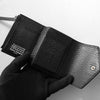 メゾン マルジェラ 4ステッチ グレインレザー コンパクトウォレット 二つ折り財布 ブラック