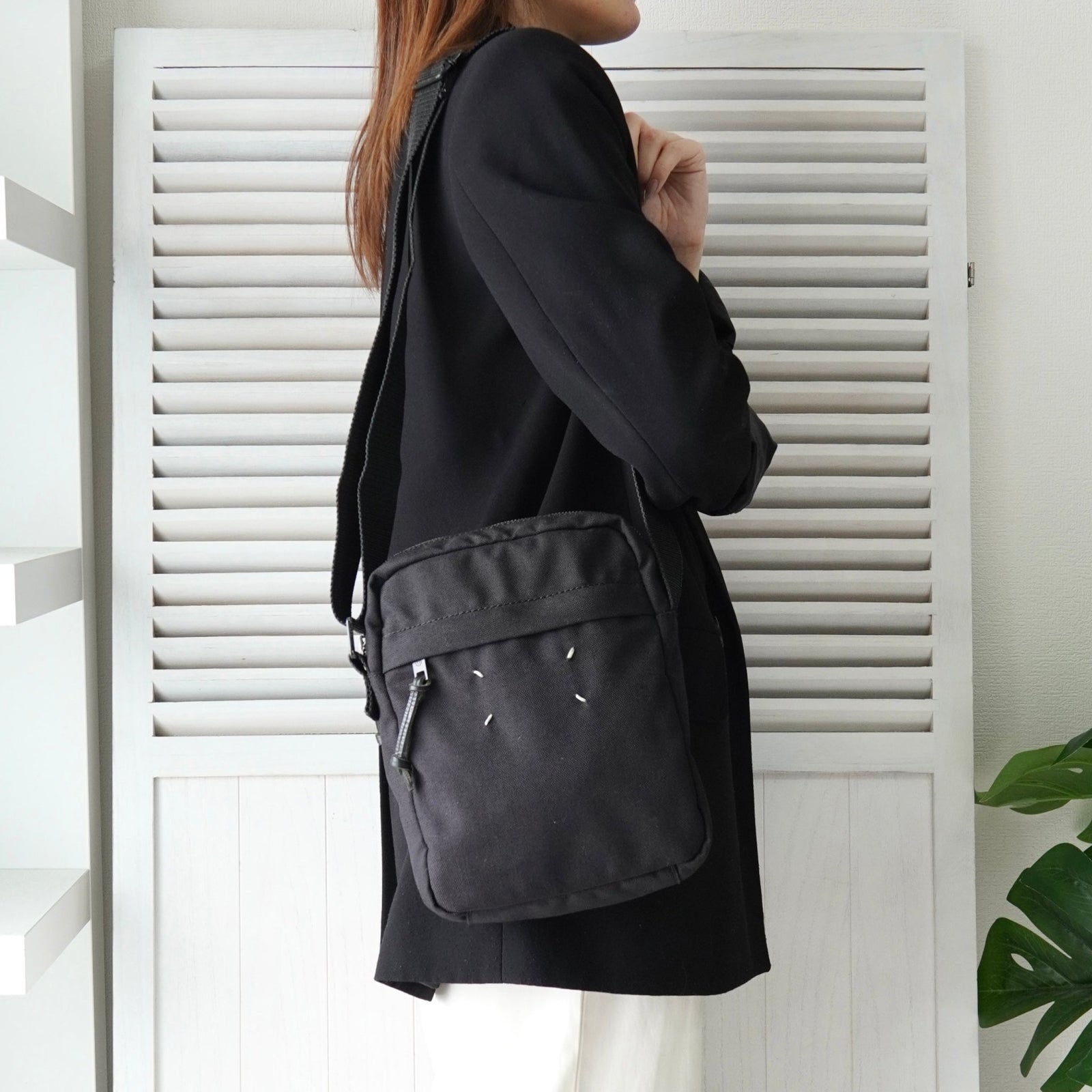 メゾン マルジェラ 4ステッチ 四つタグ ナイロンキャンバス ショルダー