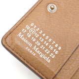 メゾン マルジェラ 4ステッチ グレインレザー 二つ折り財布 ブラウン系 - NEWSED
